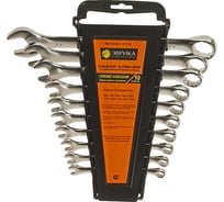 Набор ключей комбинированных Эврика (6,7,8,10,12,13,14,15,17,19 мм) сатинированных холдер 10 предметов ER-31100 777250