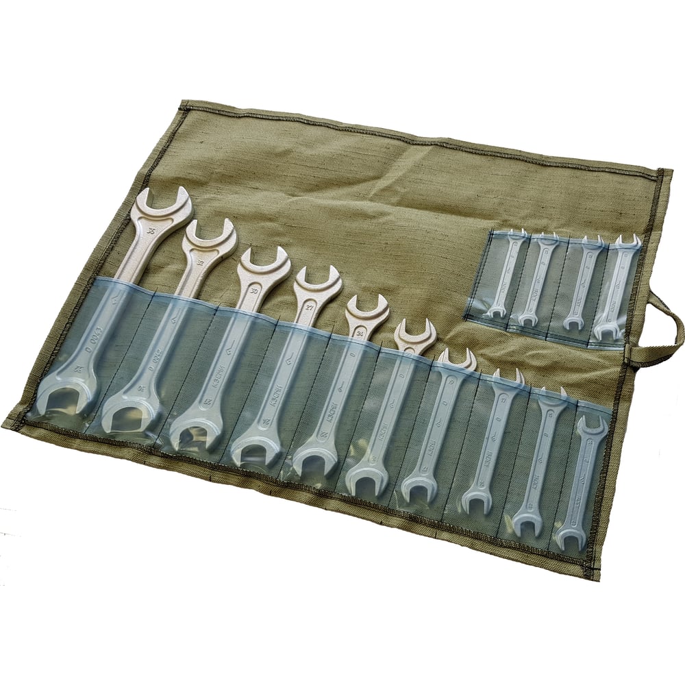 Набор рожковых ключей КЗСМИ КГД 8-36 мм, 14 предметов в сумке 94302217 .