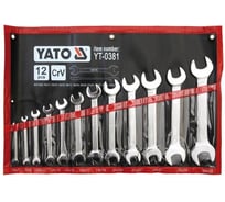 Набор рожковых ключей YATO 6-32мм 12шт "САТИН" YT-0381 37140381 092 1