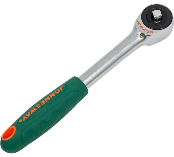 Трещотка Jonnesway ротационная, со сквозным приводом 1/4" DR, 60 зубцов, 180 мм R6602 46297