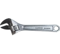 Разводной профессиональный хромированный ключ HARDEN 150мм. 540506