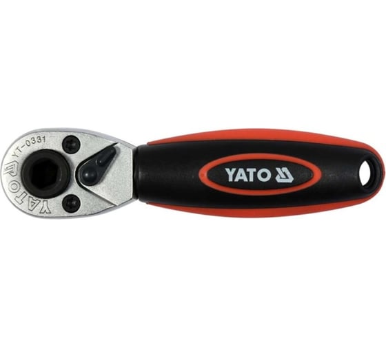 Трещотка YATO для бит и гол. 1/4" CrV 106мм YT-0331 37130331 092 1