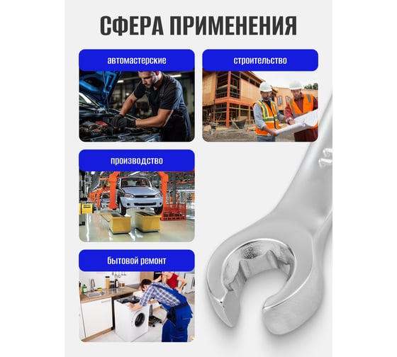 Набор разрезных ключей Forsage 5 предметов, на полотне F-5058(47329)