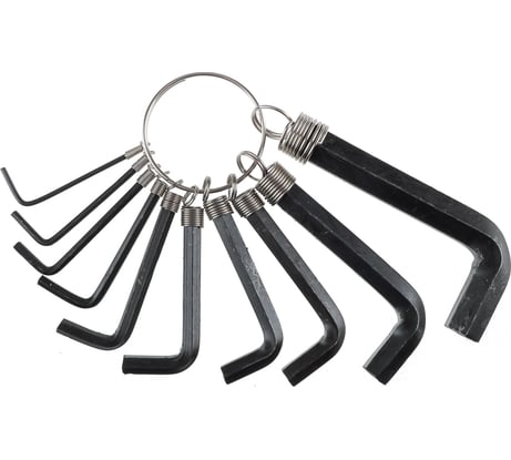 Набор шестигранников ЕРМАК HEX 1.5 - 10мм, 10шт. в пакете JF2296B 657-618