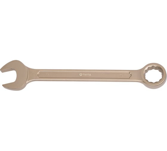 Гаечный комбинированный искробезопасный ключ TVITA мод. 135 32х32 мм AlCu TT1135-32A 1
