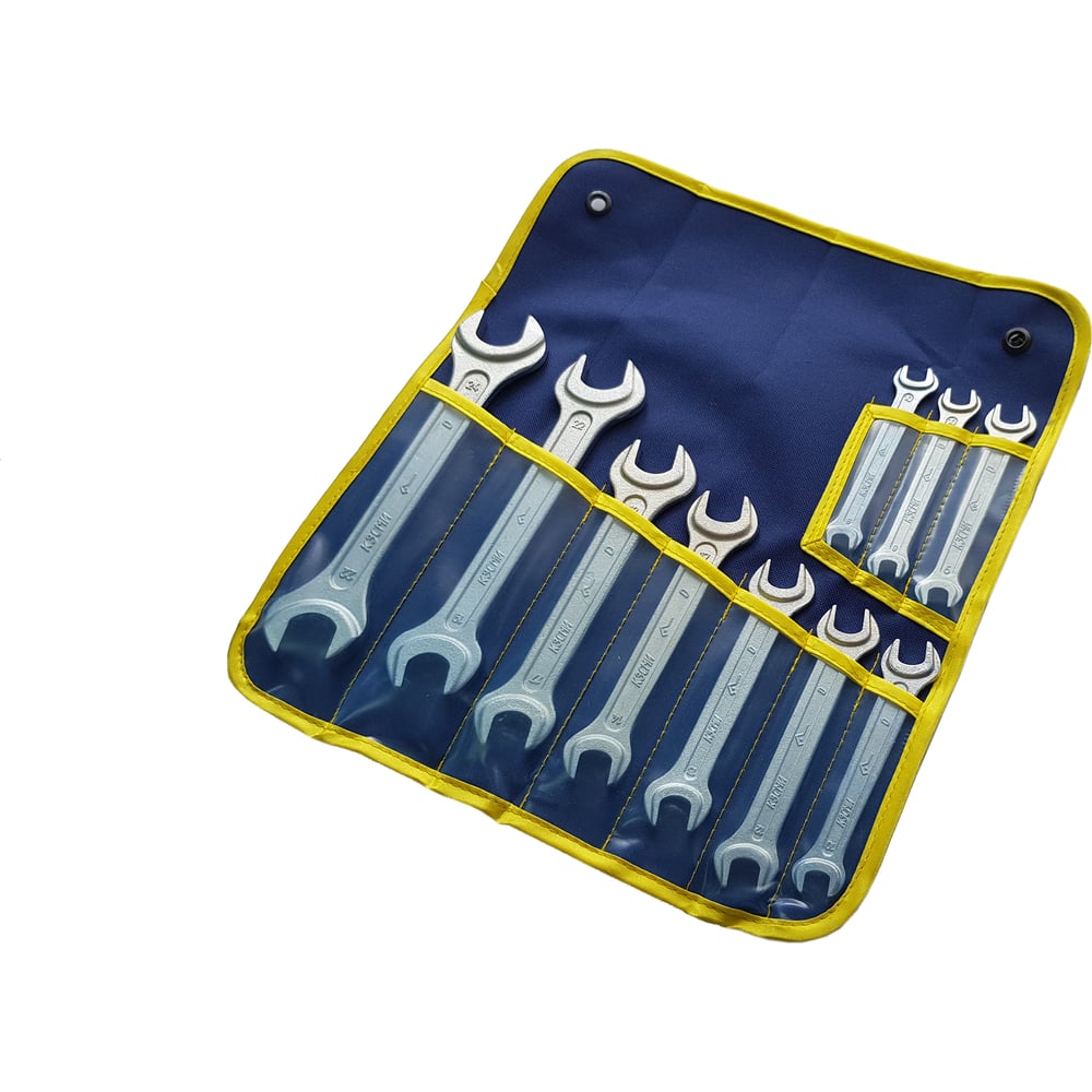 Набор рожковых ключей КЗСМИ КГД 10 шт, в сумке ПВХ Ц15хр.бцв. 94303117 ...