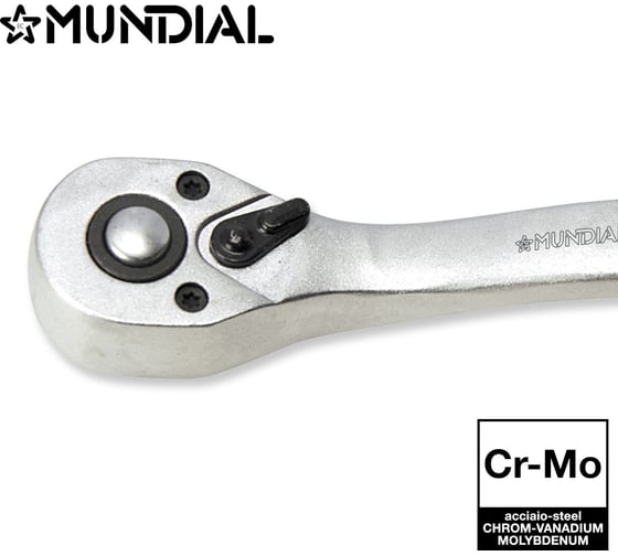 Трещотка Mundial Cr-V, 3/8" 1455.210-9