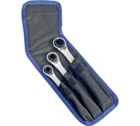 Набор гаечных накидных ключей HEYTEC трещоточных, с реверсом, 8-19 мм HE-50730600183