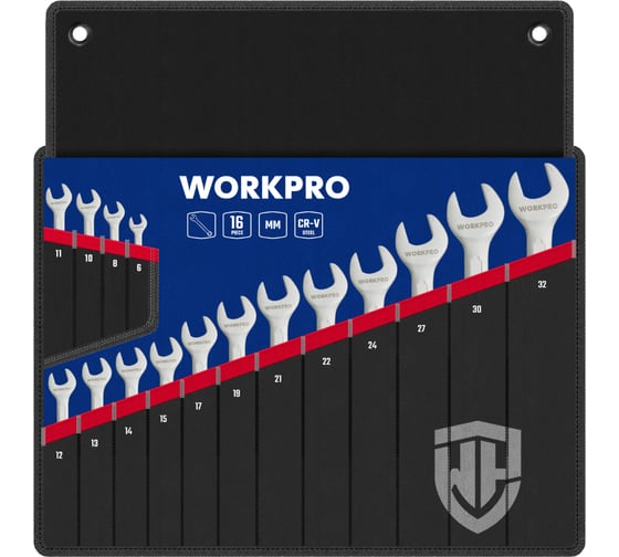 Набор комбинированных ключей WORKPRO 16шт (6-32мм) WP202503