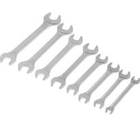 Набор рожковых ключей в холдере ТУНДРА хромированные, 6 - 17 мм, 8 шт. 878106