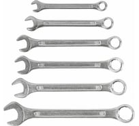 Набор комбинированных ключей InWork 8-17 мм, хромованадиевая сталь, матовое хромированное покрытие, 6 шт. 630601-23