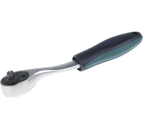 Вороток с трещоткой TUNDRA квадрат 1/4", изогнутая рукоятка, 72 зуба, CrV 1799958