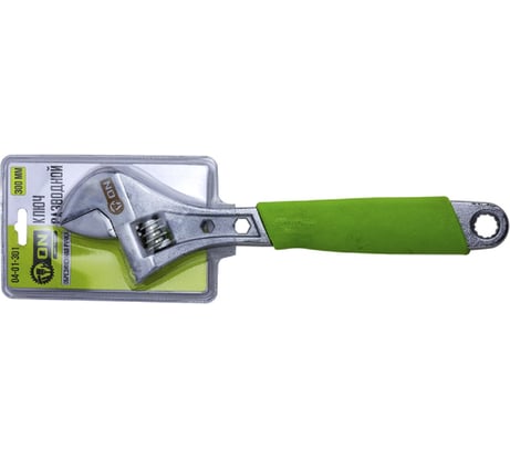 Разводной ключ ON 300мм, с обрезиненной ручкой 04-01-301