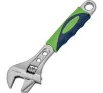 Ключ разводной СИБРТЕХ 200 мм, переставная губка, 2-х комп.рукоятка 15598