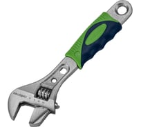 Ключ разводной СИБРТЕХ 150 мм, переставная губка, 2-х комп. рукоятка 15597