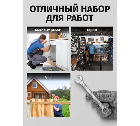 Набор ключей комбинированных MEGATOOLS 12 предметов MT-5124MP(60095)