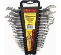 Набор комбинированных и рожковых ключей KINGTUL 16пр.,в пластиковом держателе 47227 KT-5199