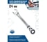 Комбинированный ключ vertextools трещоточный, шарнирный, матовый 24мм 00017-24 2