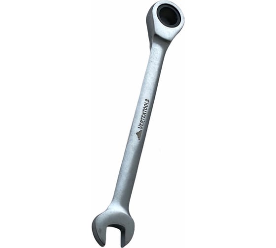 Комбинированный ключ vertextools трещоточный 19мм матовый,  00016-19 1