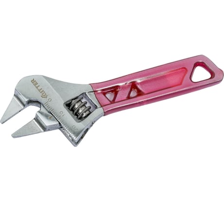 Разводной ключ RITTER Ultra Slim 120 мм, 6", ультратонкие губки, укороченная рукоятка, сталь CR-V, хром HT572150