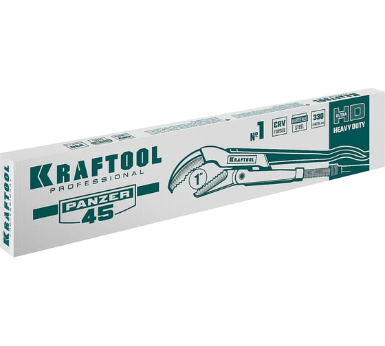 Трубный ключ KRAFTOOL Panzer-45, №1, изогнутые губки 2735-10_z02