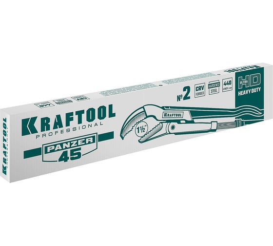 Трубный ключ KRAFTOOL Panzer-45, №2, изогнутые губки 2735-15_z02