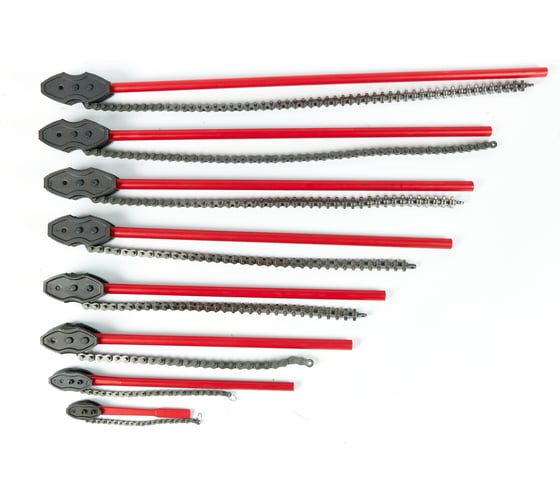 Двухсторонний цепной трубный ключ REDLI  усиленный Chain Tong 4", R70244