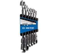 Набор комбинированных трещоточных ключей KING TONY 10-19 мм, 6 предметов 12006MR