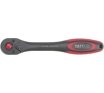 Трещотка YATO 3/8", 72 зуб, CrV, 2-х комп рукоятка YT-0291