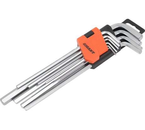 Набор шестигранных длинных ключей Gigant 10 шт GKLH-10