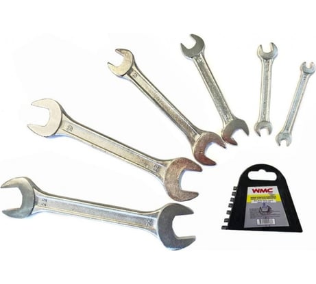 Набор рожковых ключей WMC TOOLS 6пр, в пластиковом держателе 48106 5067