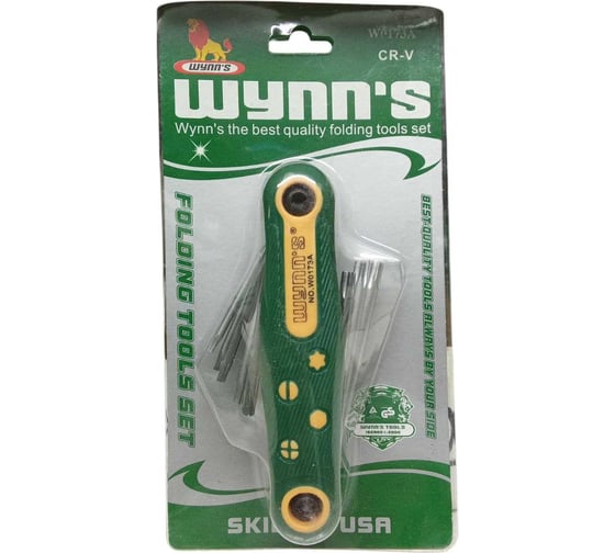 Набор шестигранных ключей WYNNS (звездочка) складной 8шт W0173A 00000017901