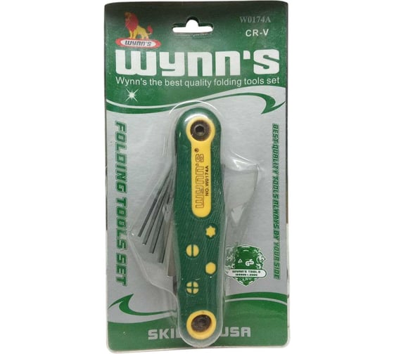 Набор шестигранных ключей WYNNS складной 8шт (1,5-8) W0174A 00000017900