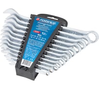 Набор ключей комбинированных Forsage 15 градусов, 12пр. (6-14, 17, 19, 22мм), в пластиковом держателе F-5126B(17114)