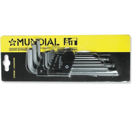 Набор шестигранных ключей MUNDIAL 9 шт. 0351.090