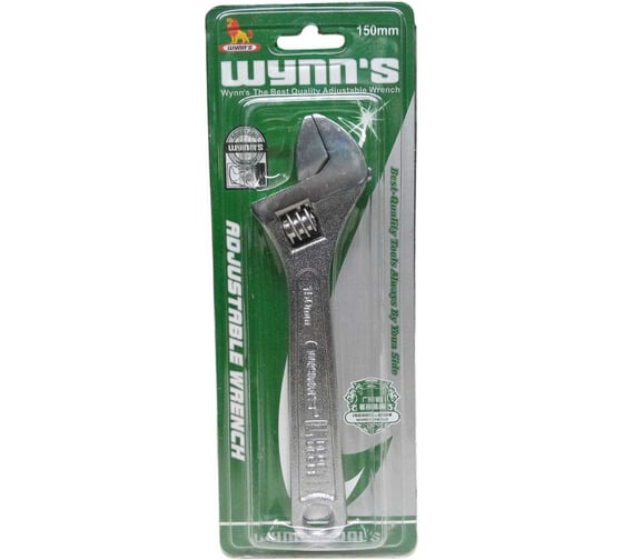 Ключ разводной WYNNS 150 мм (КР-19) WNS150D, WNS150B 00000017750