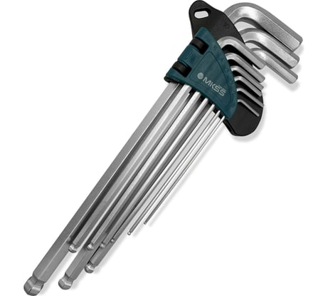 Набор удлиненных шестигранных ключей MKSS Toolbox с шаровым наконечником MKSS NK1013