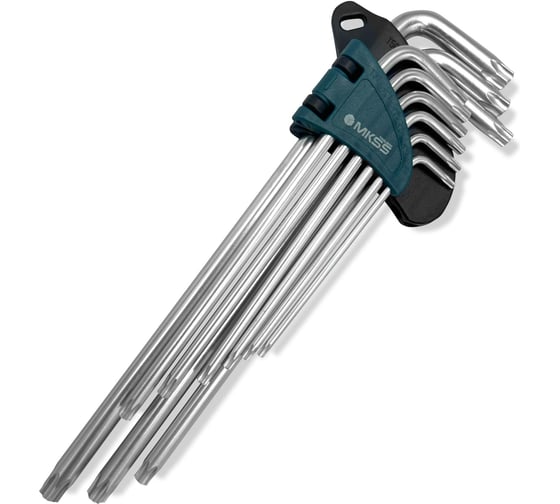 Набор удлиненных ключей MKSS Toolbox TORX с отверстием MKSS NK1023