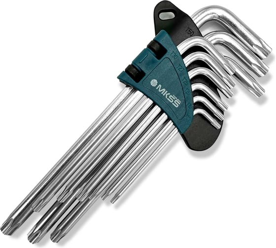 Набор стандартных ключей MKSS Toolbox TORX с отверстием NK1022