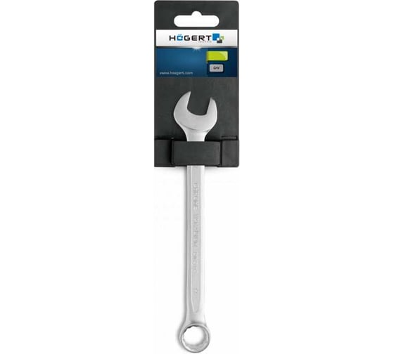 Комбинированный ключ HOEGERT TECHNIK из стали CrV, 19 мм, DIN 3113 HT1W419