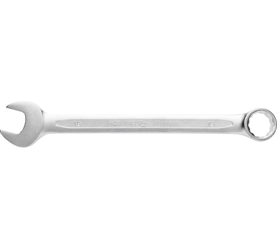 Комбинированный ключ HOEGERT TECHNIK из стали CrV, 19 мм, DIN 3113 HT1W419