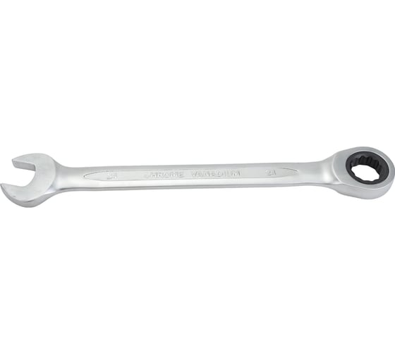 Комбинированный ключ HOEGERT TECHNIK трещоточный, 24 мм, 72T, сталь CrV HT1R024 1