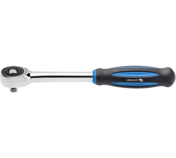 Трещотка HOEGERT TECHNIK 1/2, 72T, сталь CrMo, с крутящейся ручкой HT1R372 1