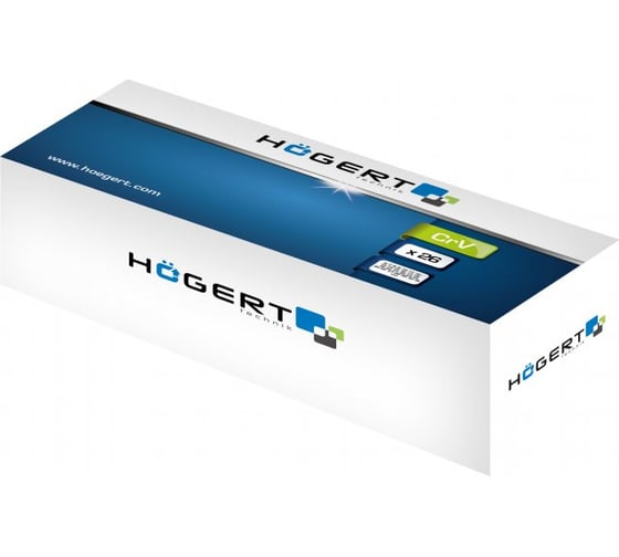 Набор комбинированных ключей HOEGERT TECHNIK 6- 32 мм, 26 шт, сталь CrV, DIN 3113 HT1W496