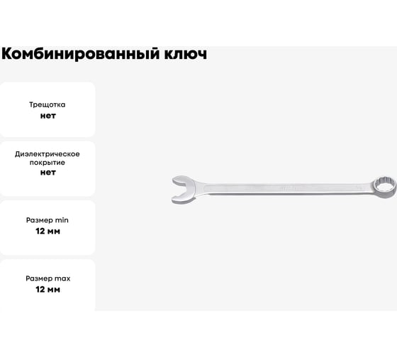 Комбинированный ключ Unior IBEX 12 мм 3838909117652