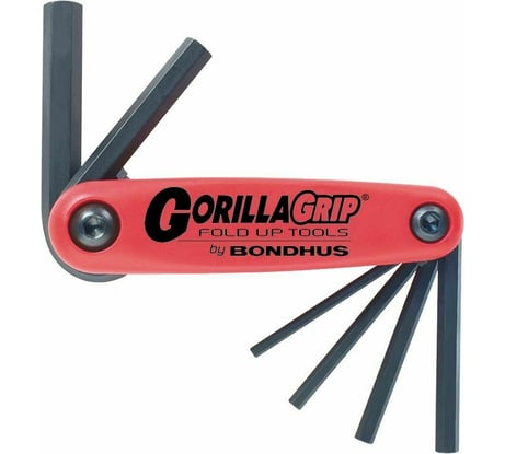 Набор ключей BONDHUS GorillaGrip складной, шестигранные, 3-10 мм 12595