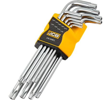 Набор ключей JCB TORX Г-образных длинных 9 предметов JCB-5098TL(60964)
