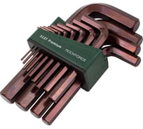 Набор Г-образных 6-гранных ключей Rockforce 2, 2.5, 3-8, 10, 12, 14, 17, 19 мм, 13 предметов RF-5137 PREMIUM(61351)