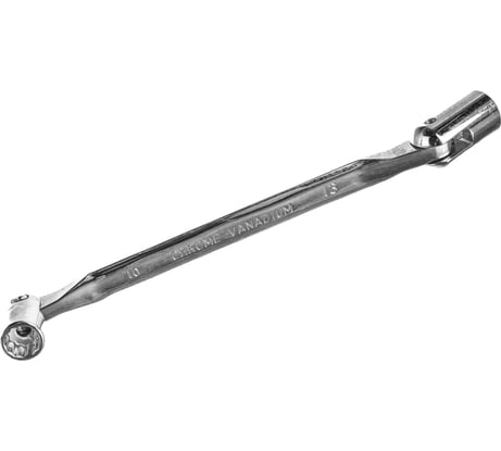 Торцевой ключ HORTZ шарнирный 10х13 хромированный HOR 352139