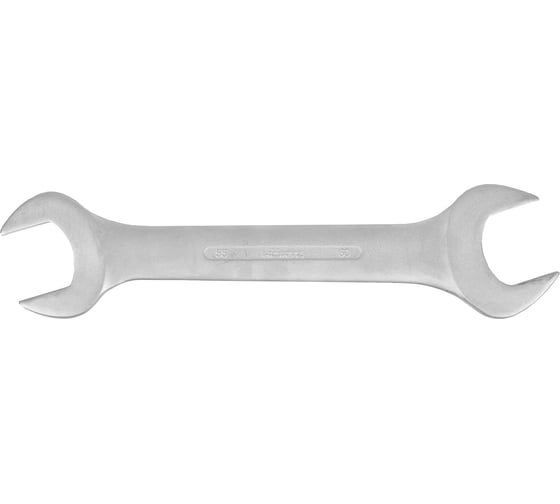 Гаечный рожковый ключ HORTZ двусторонний 55x60 Хромированный HOR 115833